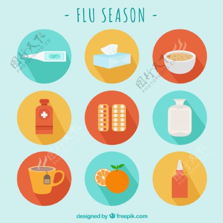 流感季节图标
