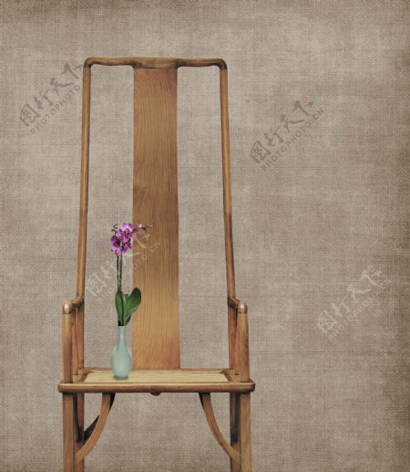 中国风工笔画木椅
