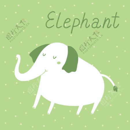 大象的矢量图示