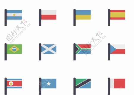 各国旗帜图标