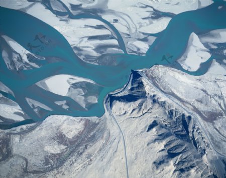 山川河流卫星俯视图图片