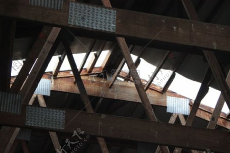 木鸟金属屋顶建筑棕白黑天花板灰色谷仓塑料INDUSTRAIL
