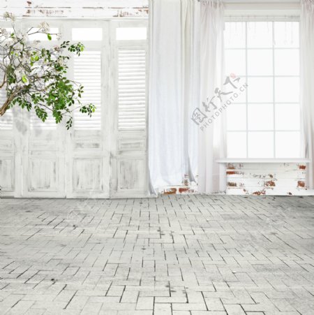 白色门与窗1婚纱背景