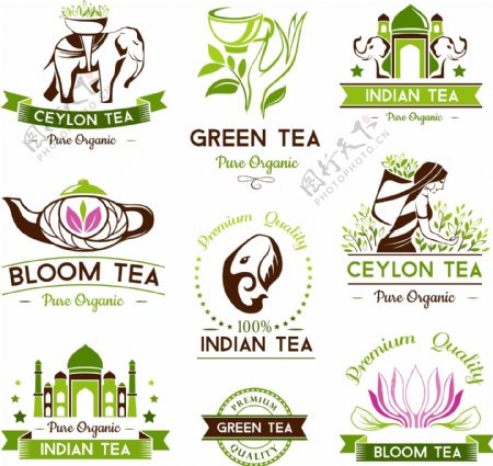 绿色绿茶商标