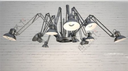 蜘蛛吊灯3D模型