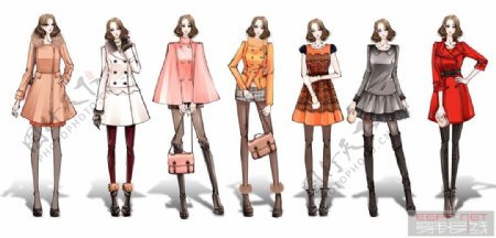 7款时尚女装设计图