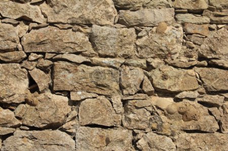 石头垒成的墙壁