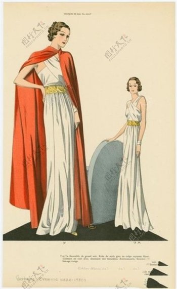 时尚欧式长裙设计图