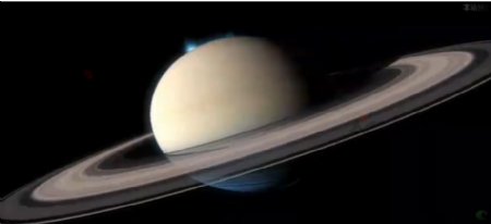 土星两端的极光BothofSaturnsaurorae高清视频素材