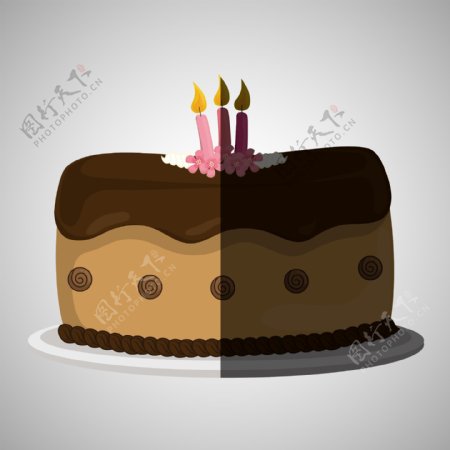 生日蛋糕矢量素材