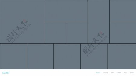 网站设计网页图片组合布局网页UI模板