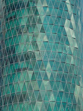 三角形玻璃制的建筑