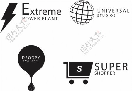 全球购物创意标志logo