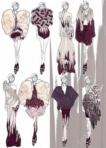 8款时尚女装设计图