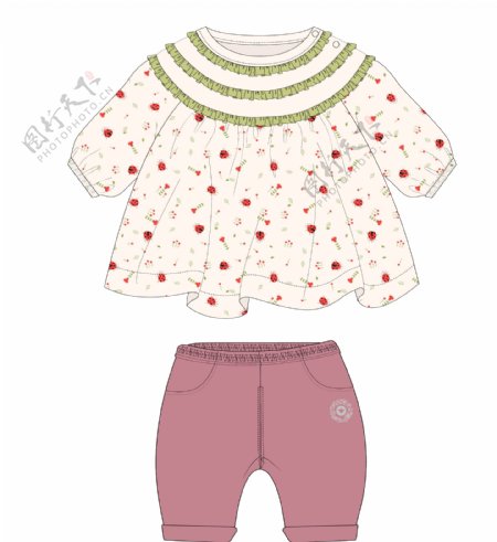婴儿服装设计