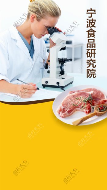 食品检测海报肉类检测
