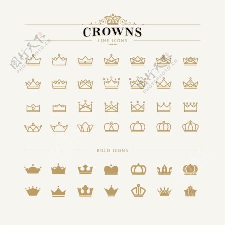 精美欧式王冠设计图片