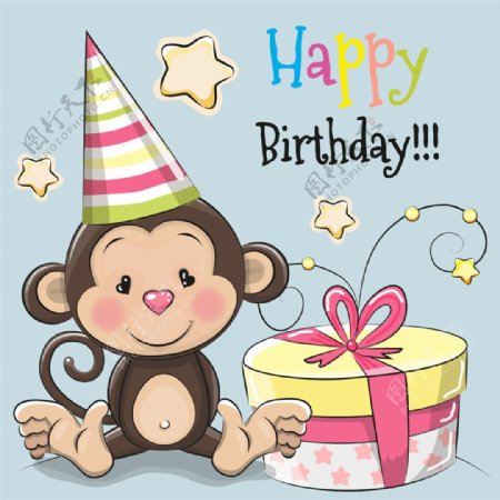 生日礼物猴子图片