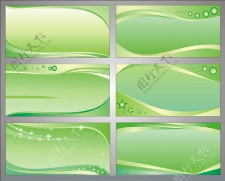 绿色清爽展板设计矢量素材
