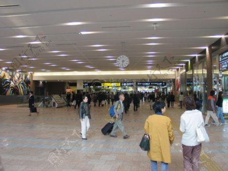 日本车站灯光