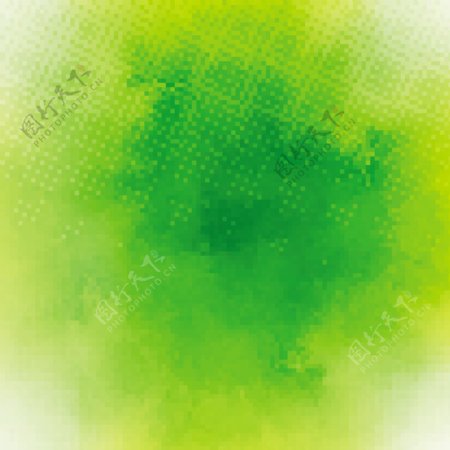 绿色水彩效果染色背景