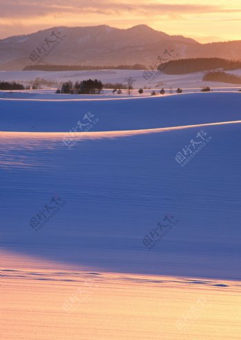 冬天雪景摄影图片