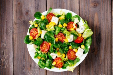 美味营养的蔬菜沙拉图片