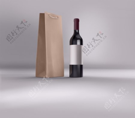 红酒及拎袋包装
