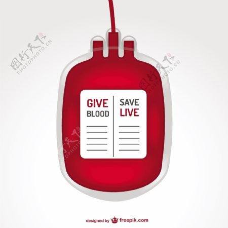 输血袋插图