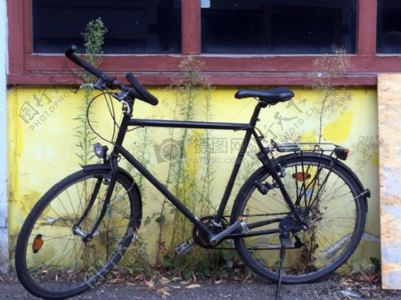 墙角的自行车