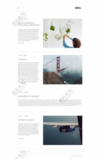旅游网站页面设计系列