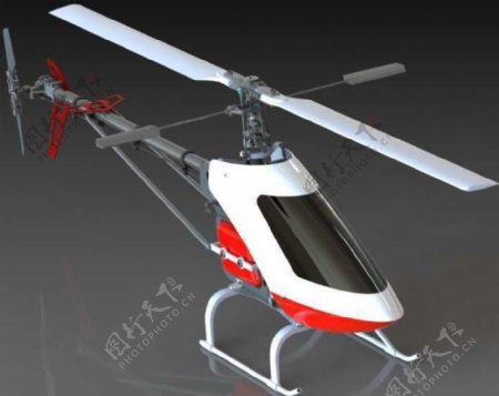 燃油航模油动直升机机械模型