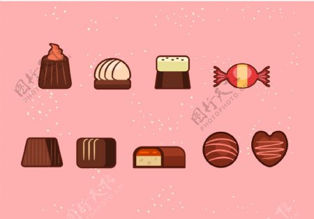 巧克力糖果图标