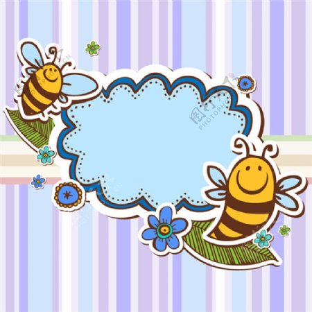蜜蜂剪贴语言框