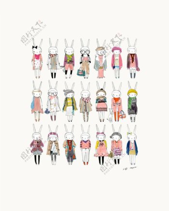 21款小白兔女装设计图
