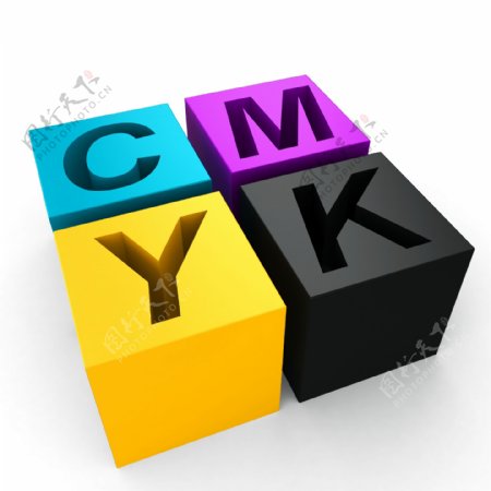 CMYK立体方块