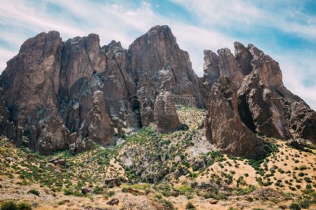 山性质沙漠岩石丘陵远足原野攀登灌木性质径