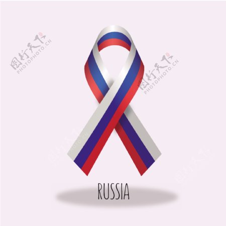 俄罗斯国旗丝带设计