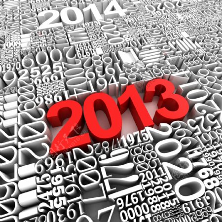 2013新年立体字