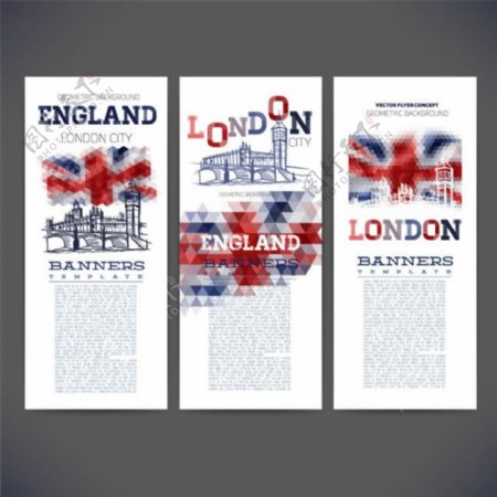 伦敦旅游宣传单设计图片