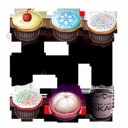 奶油蛋糕食物食品icon图标素材