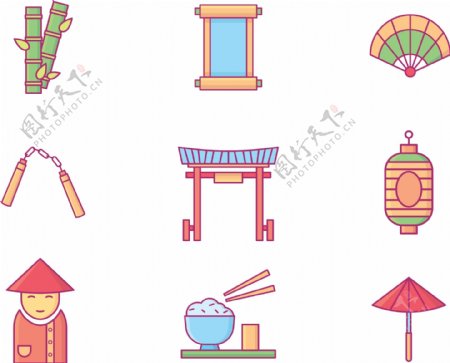 中国文化图标素材