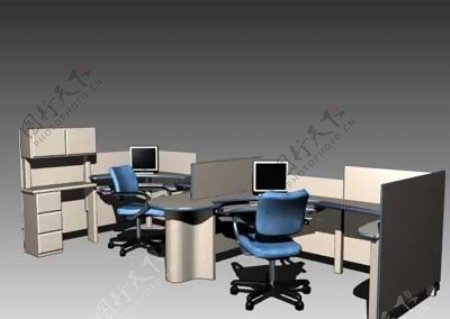 办公桌3D办公家具模型20080918更新5