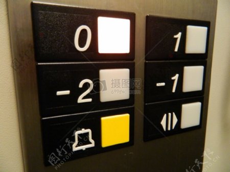 电梯里的按钮