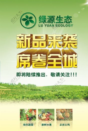 绿源生态宣传海报设计
