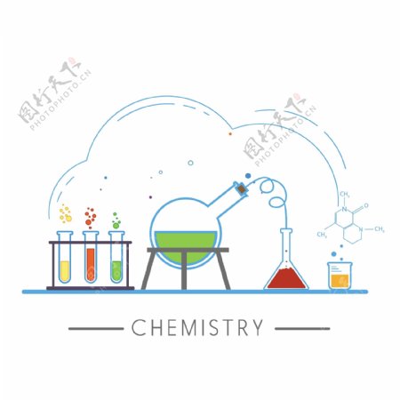 化学实验背景图