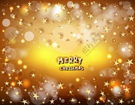圣诞节五角星背景图