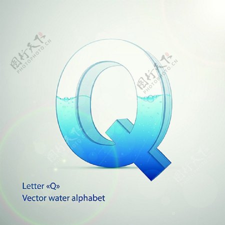 玻璃立体字Q