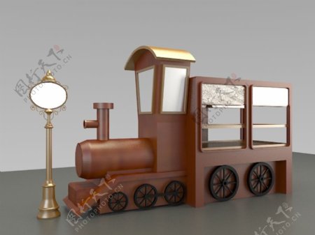小火车3d模型堆头设计