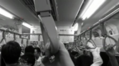 人物地铁乘车视频